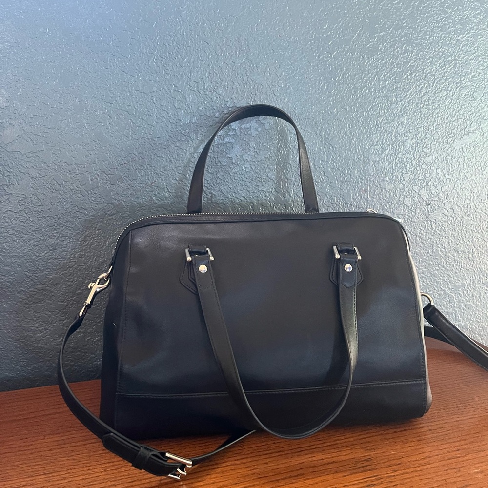 Coach Charlie Y2K Black Leather Satchel - Picture 5 of 7